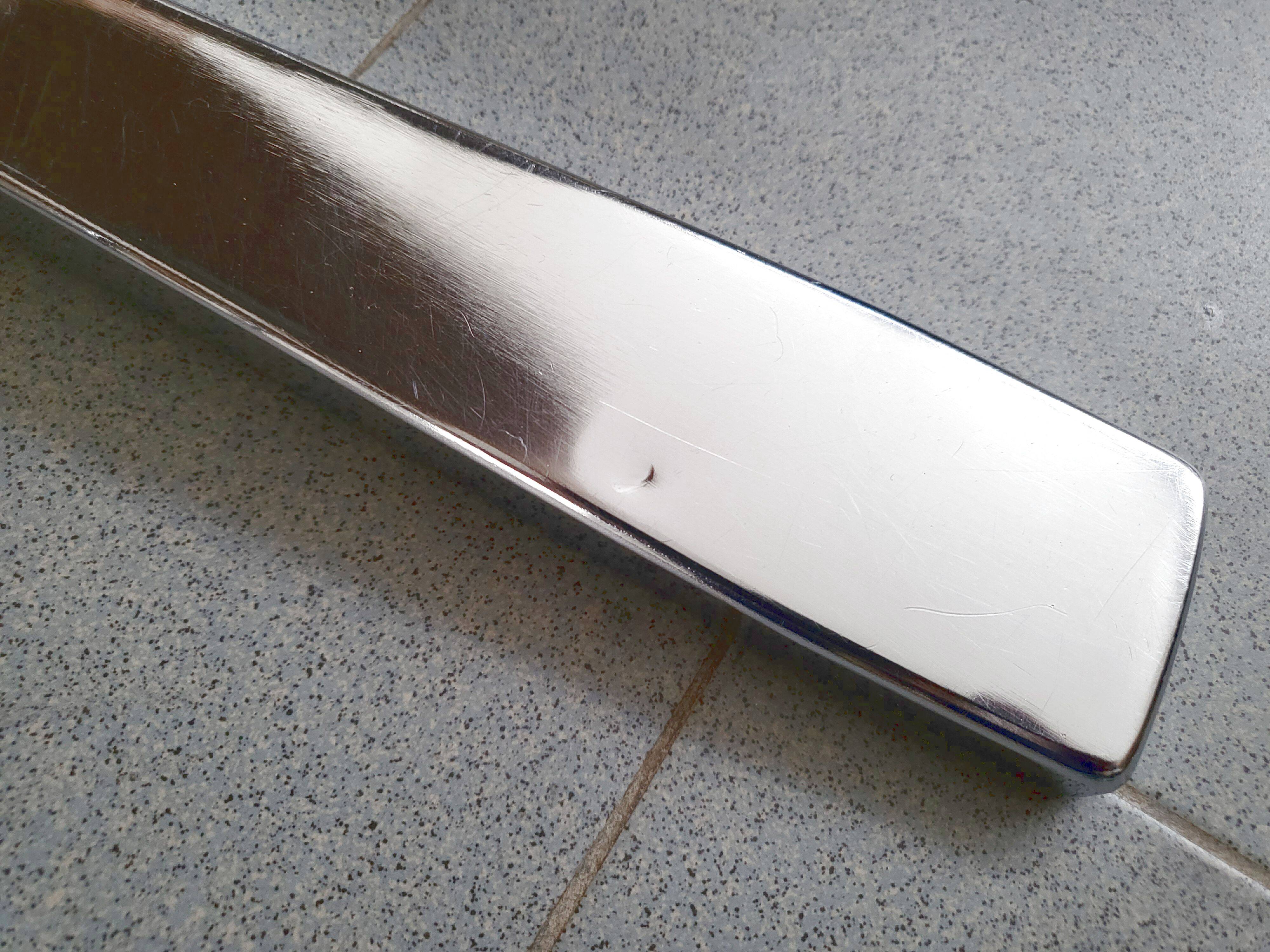 Set of 4 vintage 1970 chairs in suede & steel