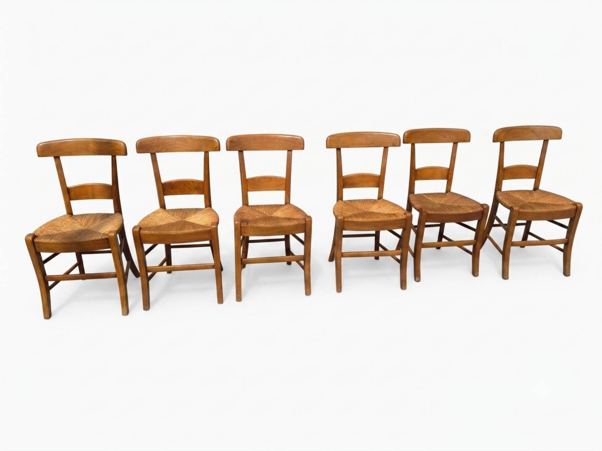 6 chaises en merisier