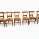 6 chaises en merisier