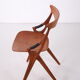 Set of 4 teak chairs model 17, Arne Hovmand Olsen for Mogens Kold, 1950s