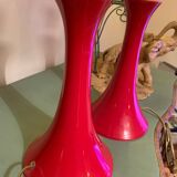 Lampes à pied tam tam  rouge