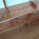Vintage pine shelves in the style of Maison Regain.
