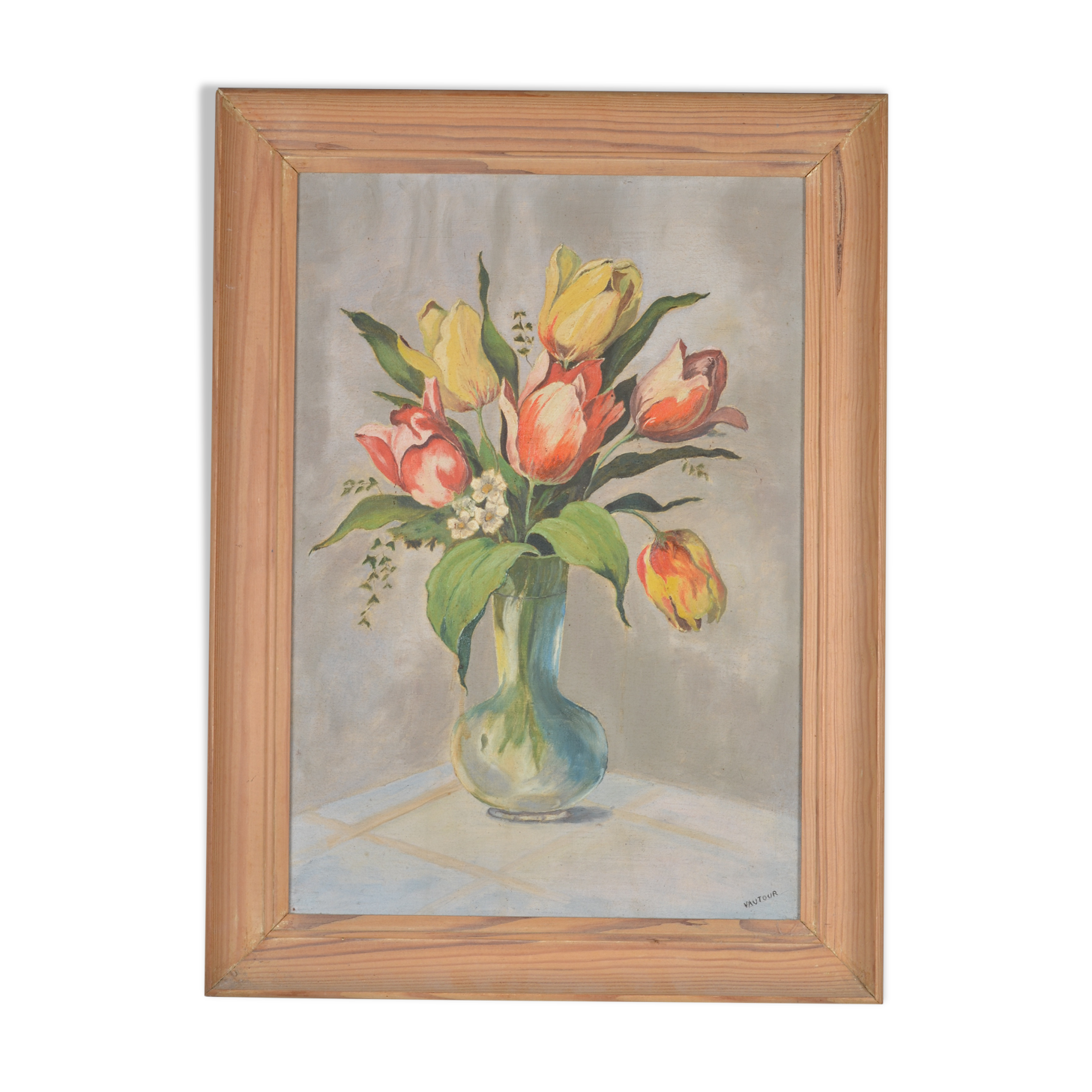 Still life bouquet of tulips