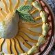 Plat à tarte barbotine Poires