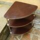 Vintage corner shelf 1960 formica 3 trays