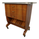 Mid -Century walnut trolley 1950s