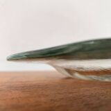 German Vintage Art Collection Richartz Plate and Bowl in Glass by Hans Jürgen Richartz for Mathildenhütte, Solingen, Set of 2