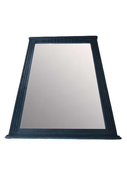 Art Deco bevelled mirrorWooden magazine holder