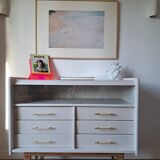 Compass foot chest of drawers