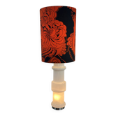 Vintage Murano glass lamp in opaline white, Doria, Italy, 1970.