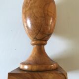 Vintage olive wood lamp
