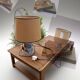 Lampe à poser en céramique peinte à la main – style provençal vintage