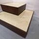 Set of 2 coffee tables, modernist design by jef verbrack, circa 1970.