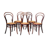 5 chaises Thonet n°14 de 1875