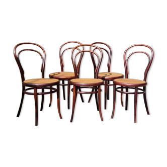 5 chaises Thonet n°14 de 1875