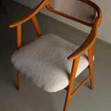 Scandinavian faux shearling chair | 1960s