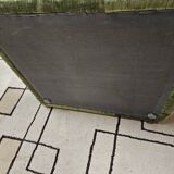 Paire de chauffeuse velour vintage 1970"