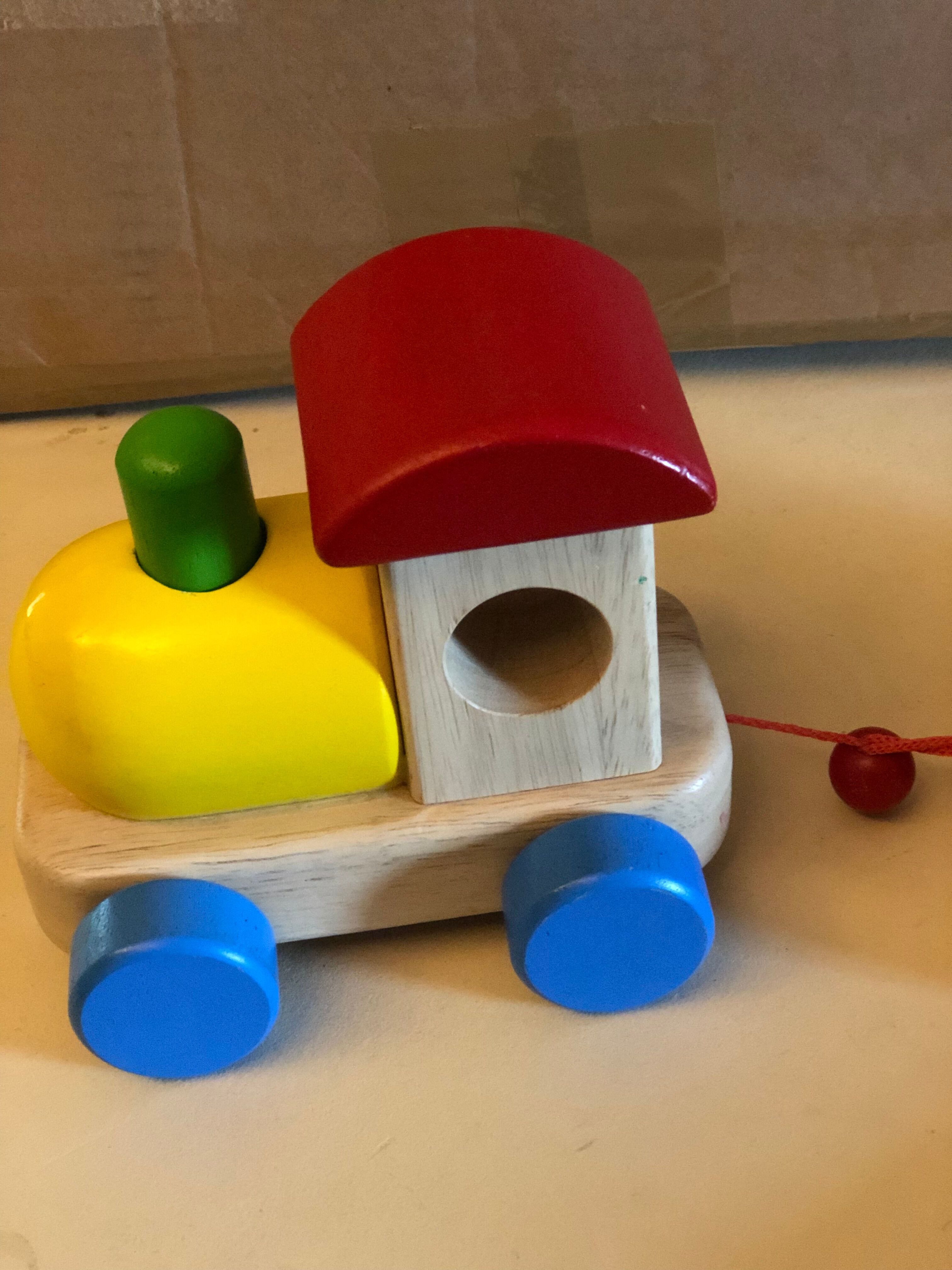 Toy wooden train