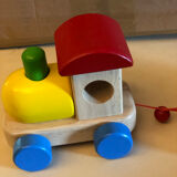 Toy wooden train