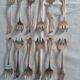 12 fourchettes à huitres métal argenté  art deco ravinet d'enfert