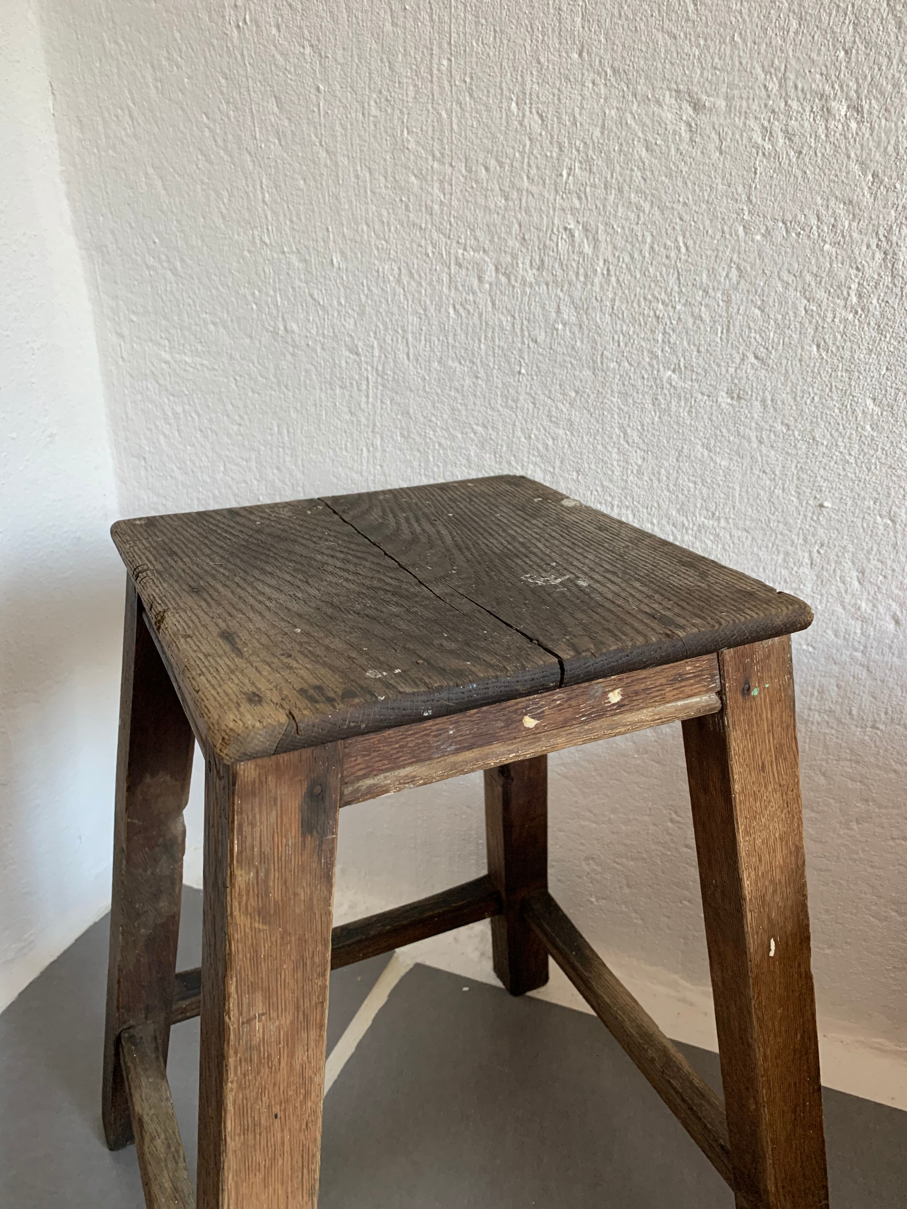 Old farm tabouret