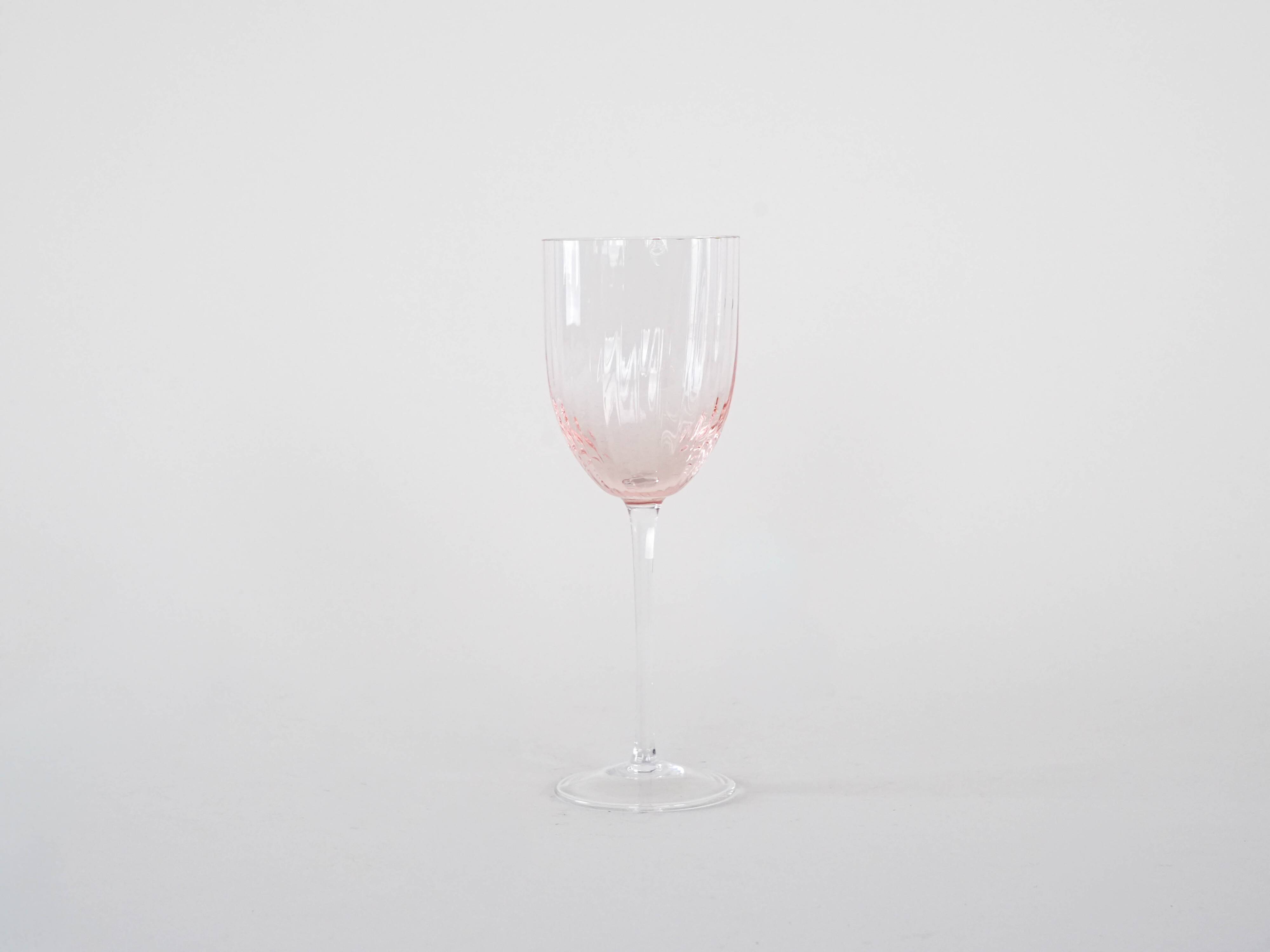 Set of wine glasses, French design, 1970s, made in France