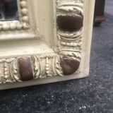 Miroir Louis Philippe feuille d’or et shabby 100x180cm