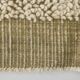 4x7 Army Green & Beige Modern Kilim Rug, 130x215Cm