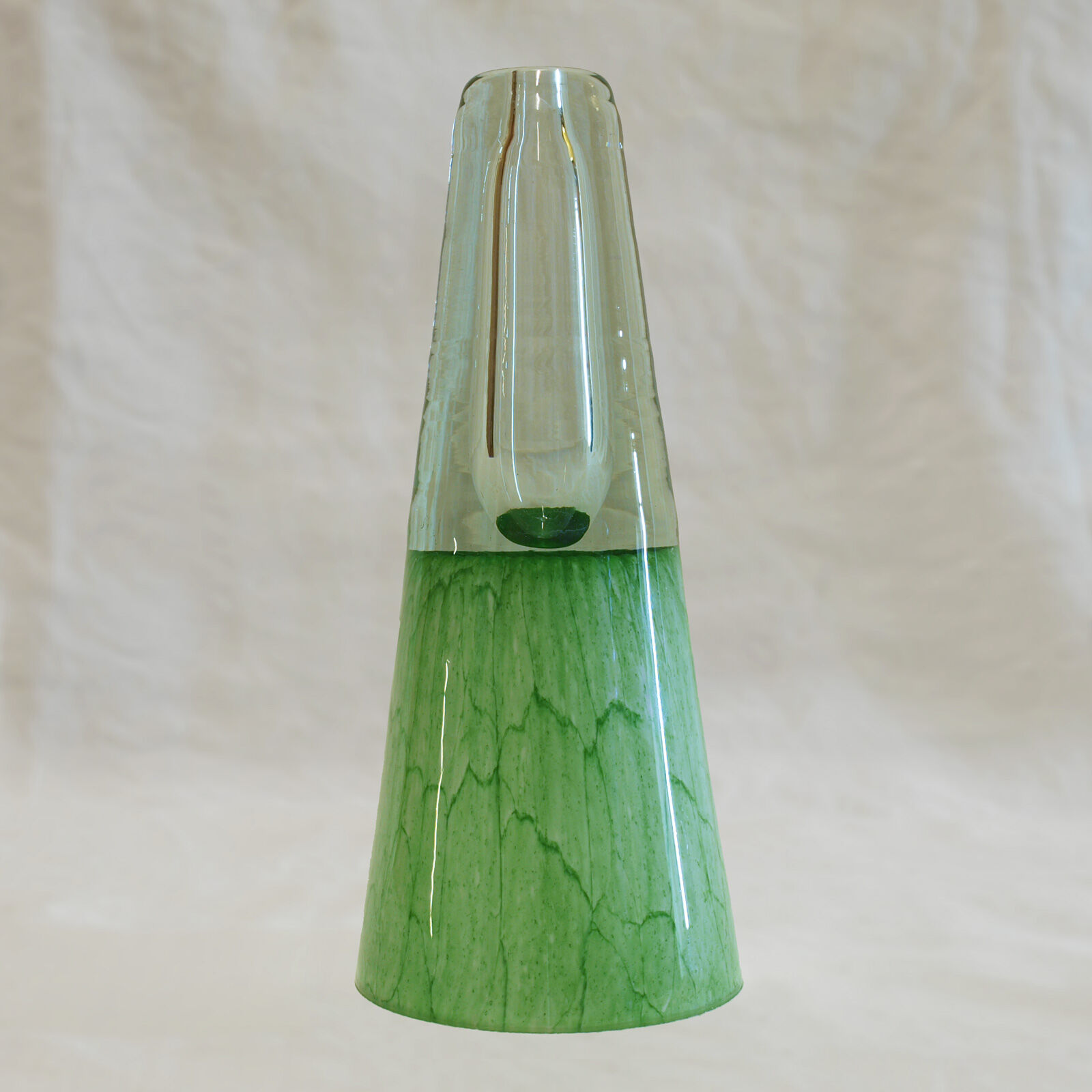 Multi-layered glass soliflore vase