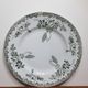Flat plate in faience of Saint Amand and Hamage, Iron earth, Modern Style, green color