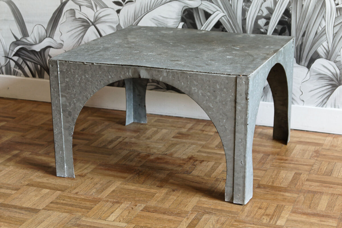 Sheet metal coffee table
