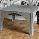 Sheet metal coffee table