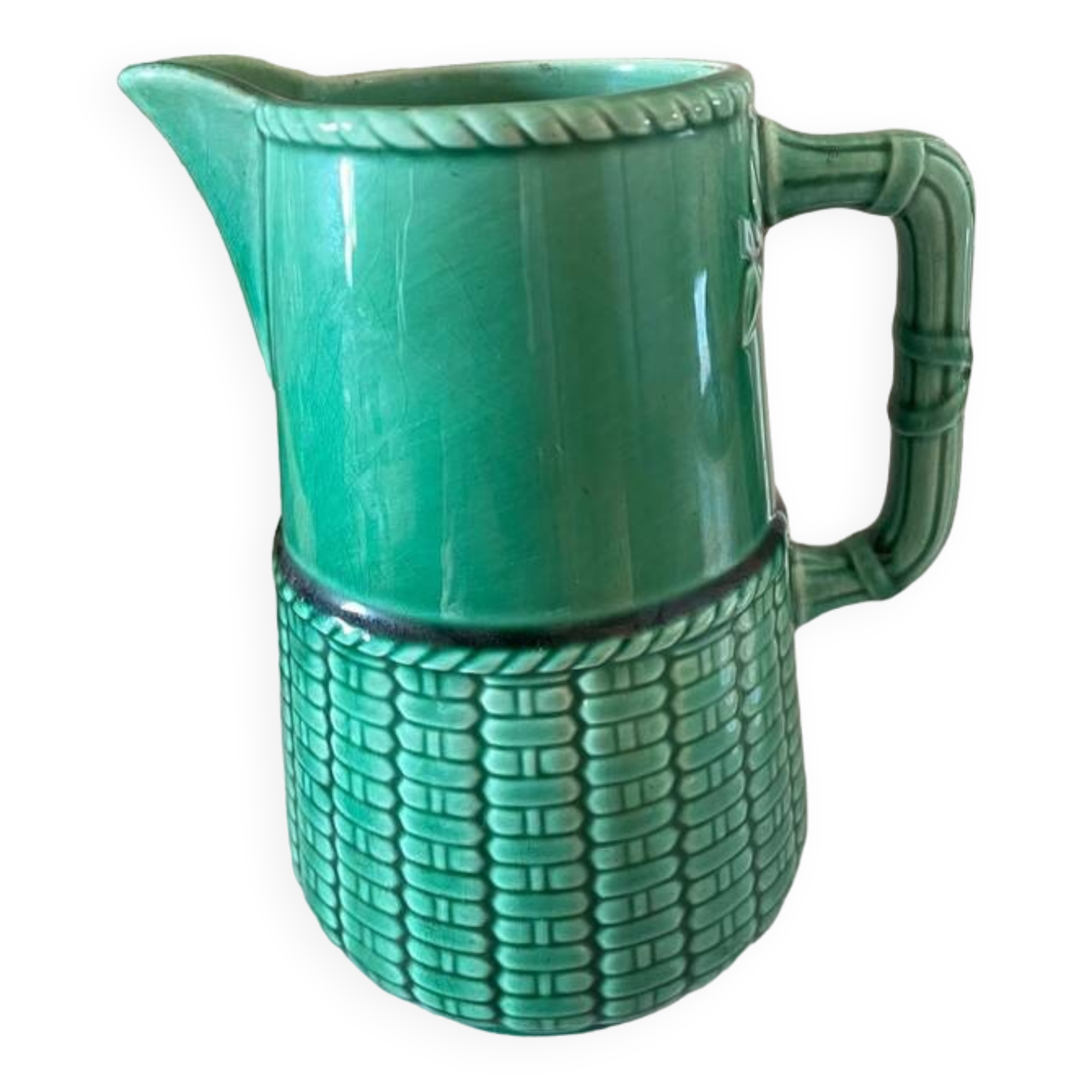 Sarreguemines green carafe number 3