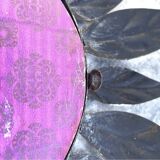 Oval leafy mirror - 1960 - sun mirror style