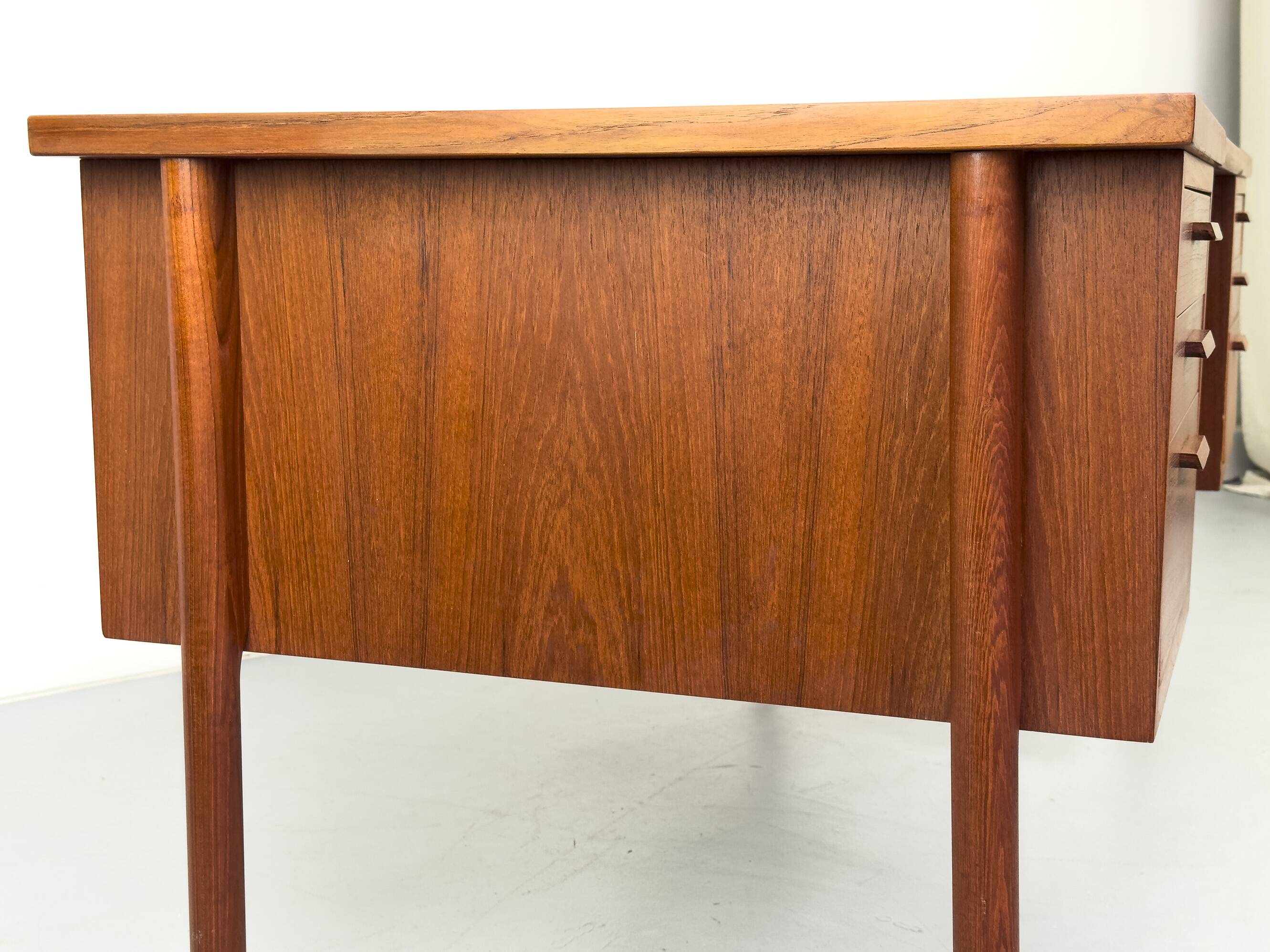 Danish teak desk with drawers, 1960s