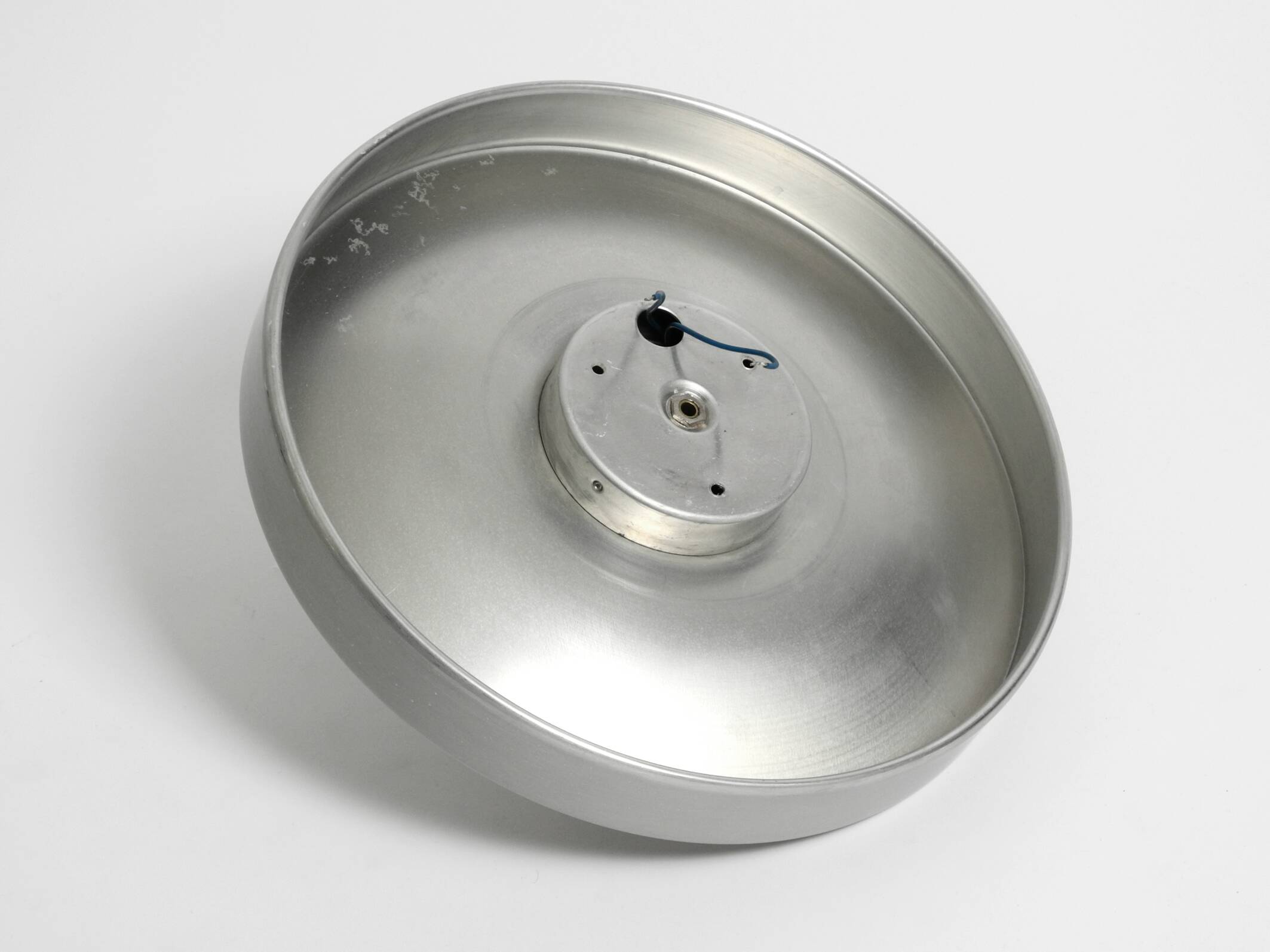 1960s round large Space Age Pop Art aluminum ceiling or wall lamp