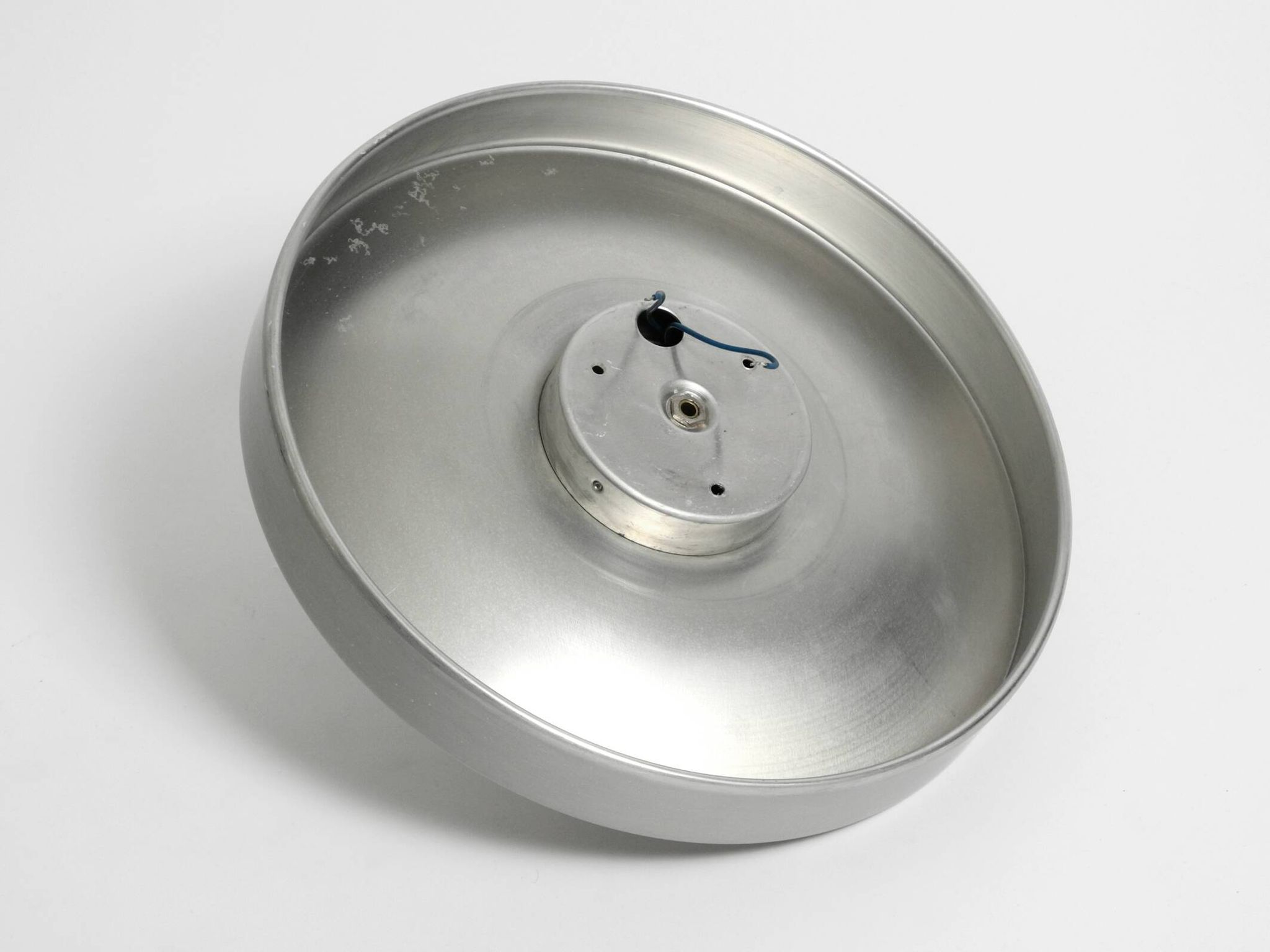 1960s round large Space Age Pop Art aluminum ceiling or wall lamp
