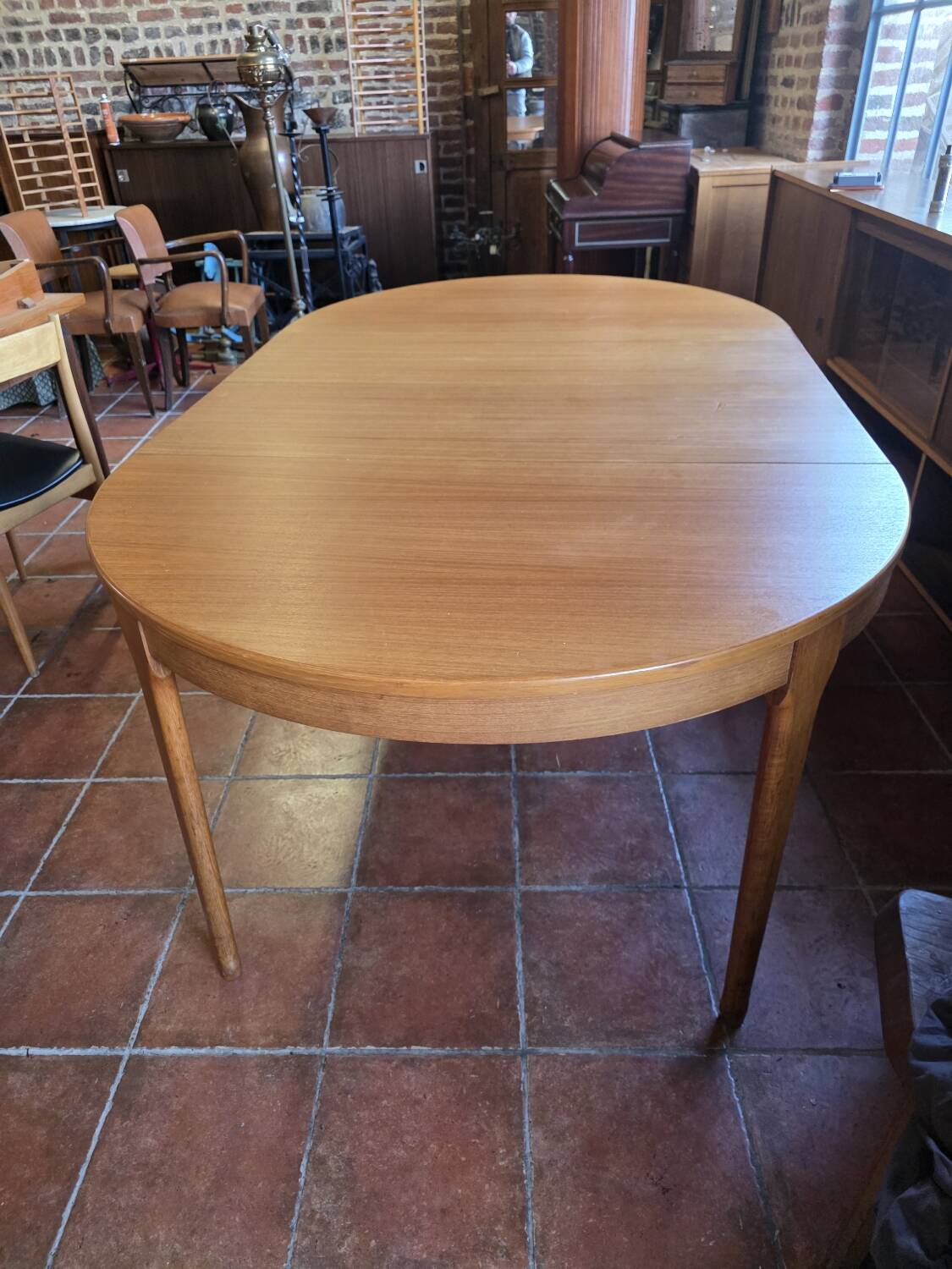 Scandinavian extendable teak table from the 1960s.
