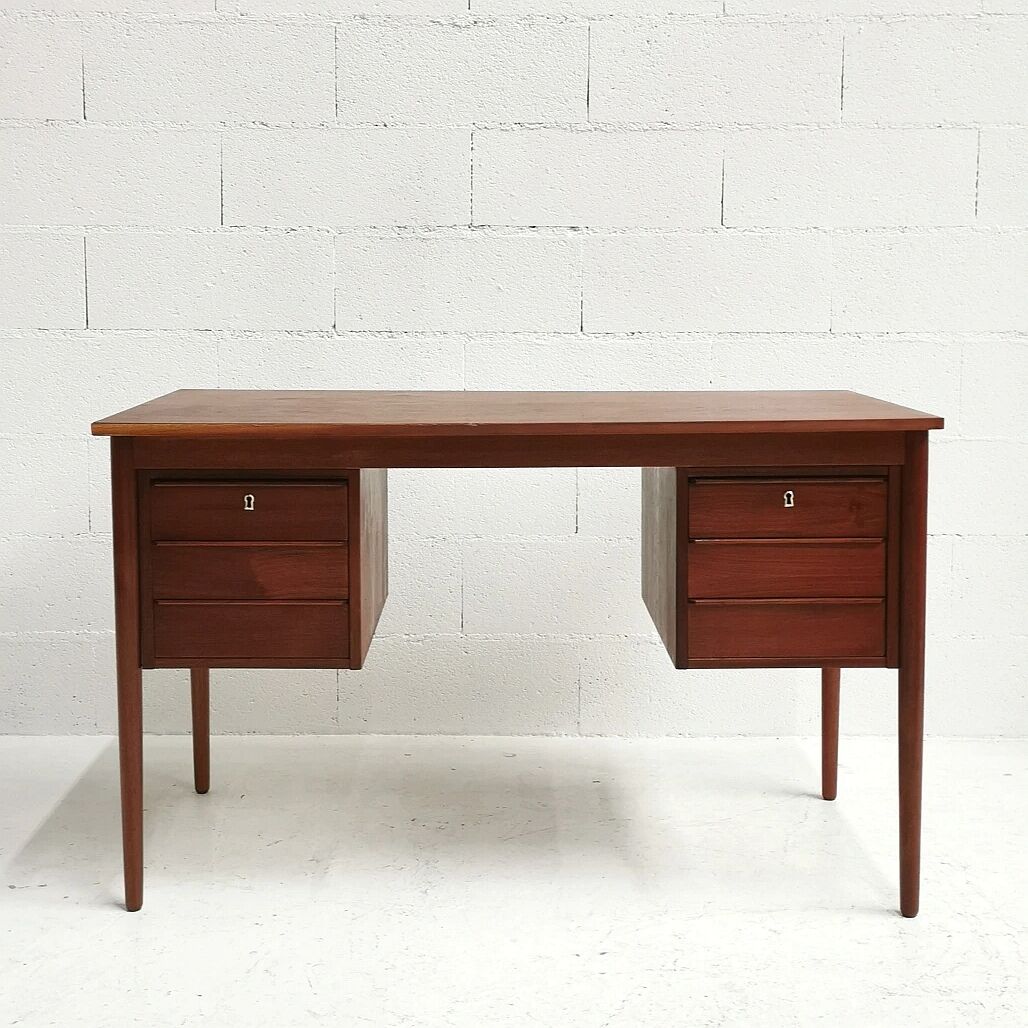 Gunnar Nielsen's Scandinavian Teak Office, Tibergaard, 1960