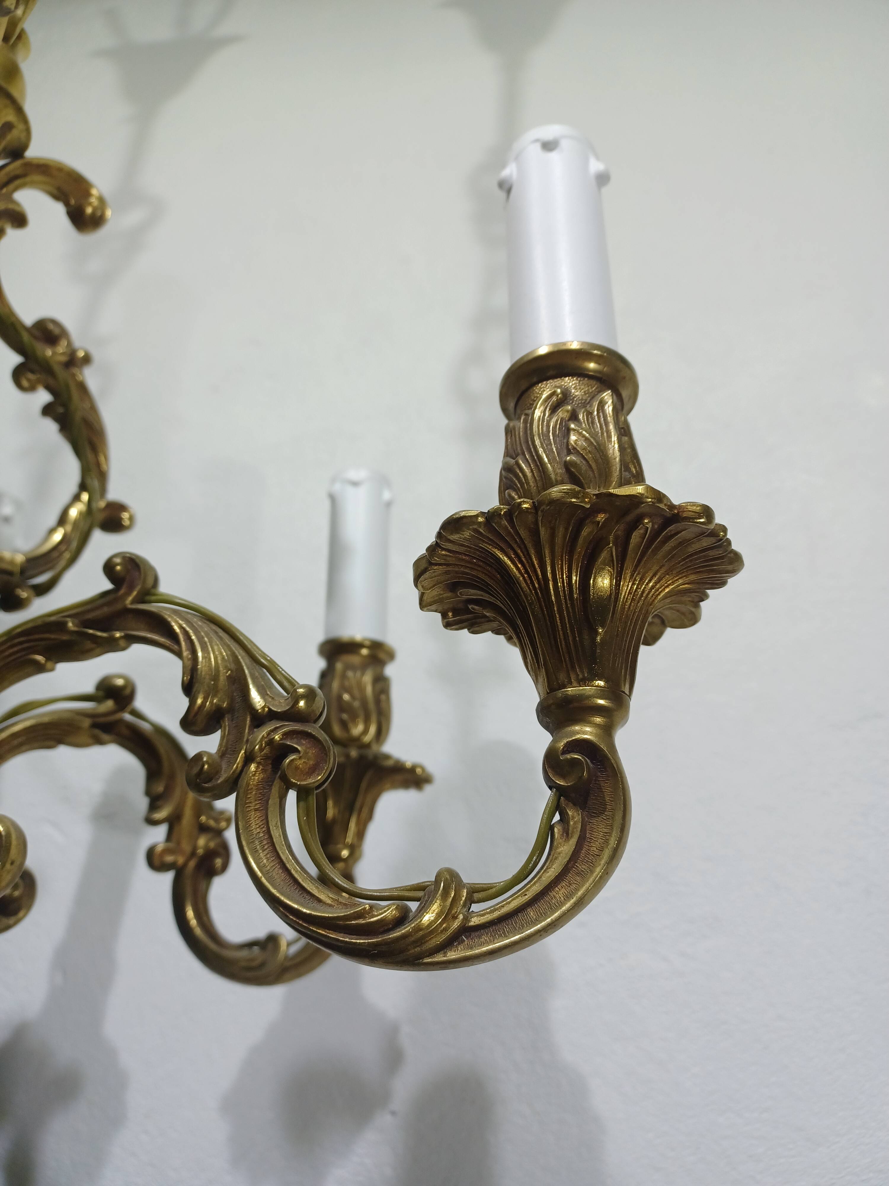 Lustre 6 lumières en bronze