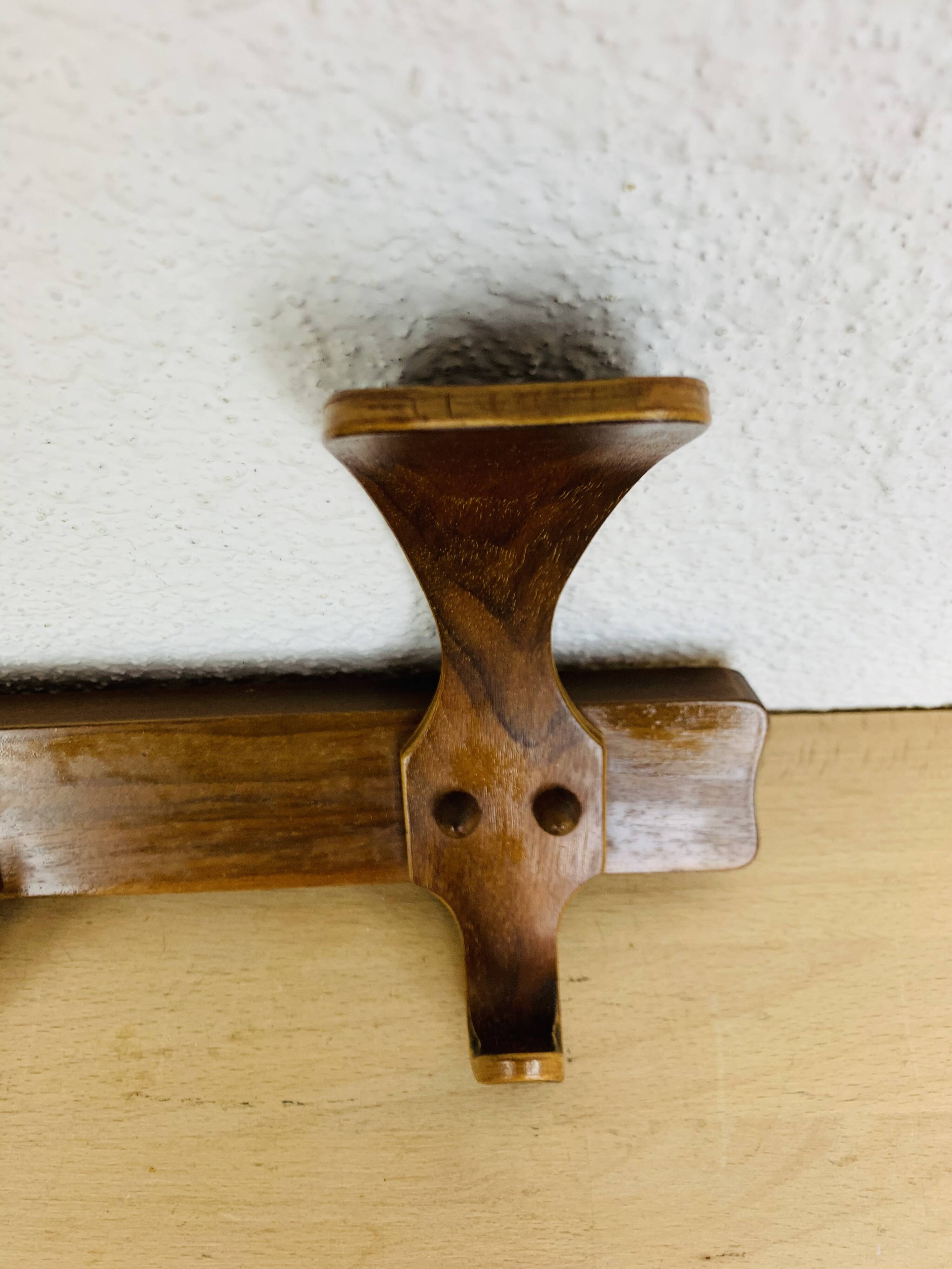 Bruno Paul art deco wall coat rack for Deutsche Werkstätte Hellerau