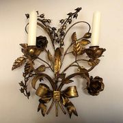 Paire de bougeoirs à double applique Hans Kögl, années 1960