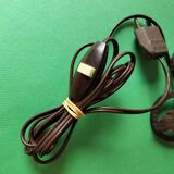 Hammered wrought iron lamp with white opaline Handmade craftsmanship