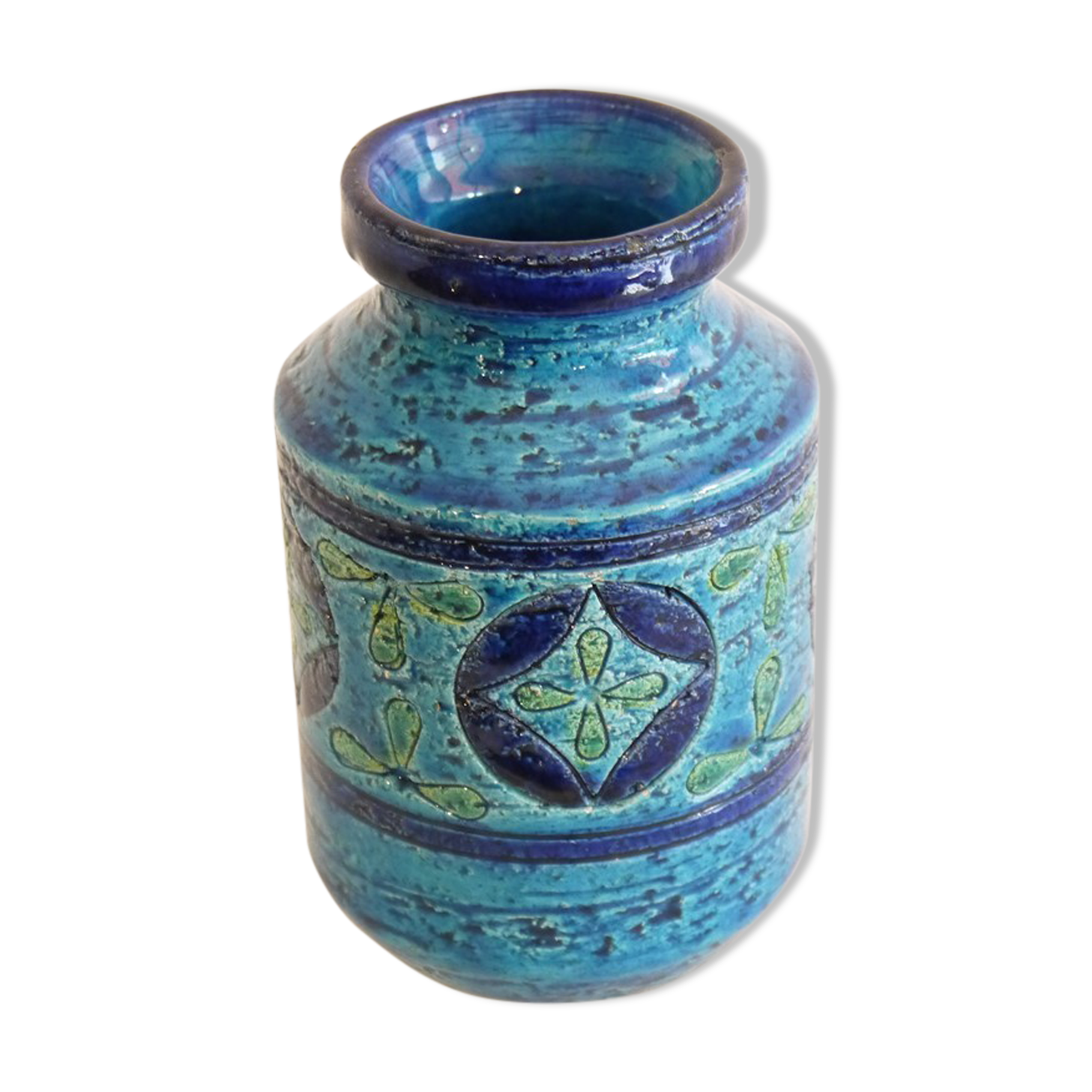 Vase italien en ceramique d'Aldo Londi 1960