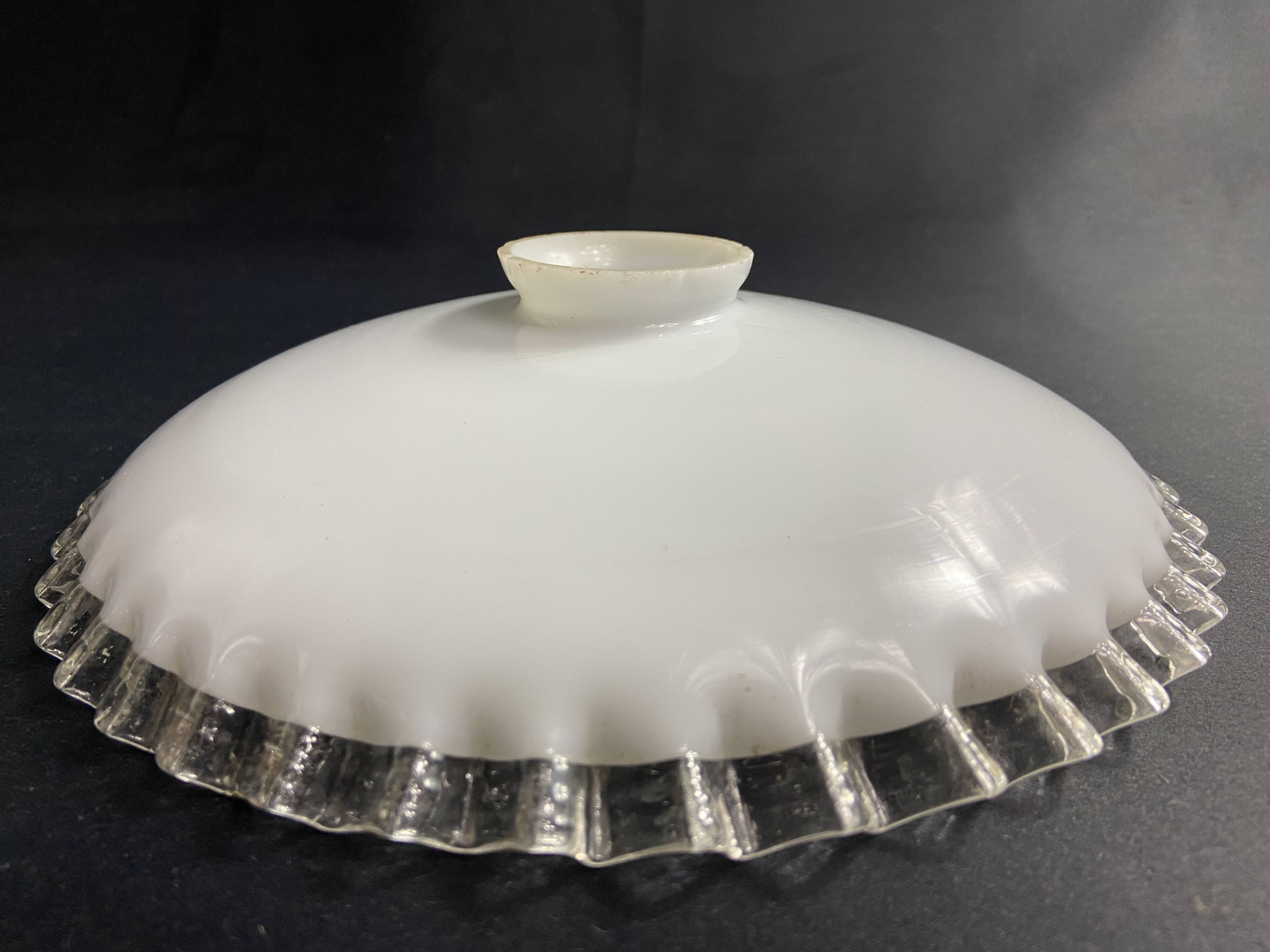 White opaline lampshade late 19th early 20th century