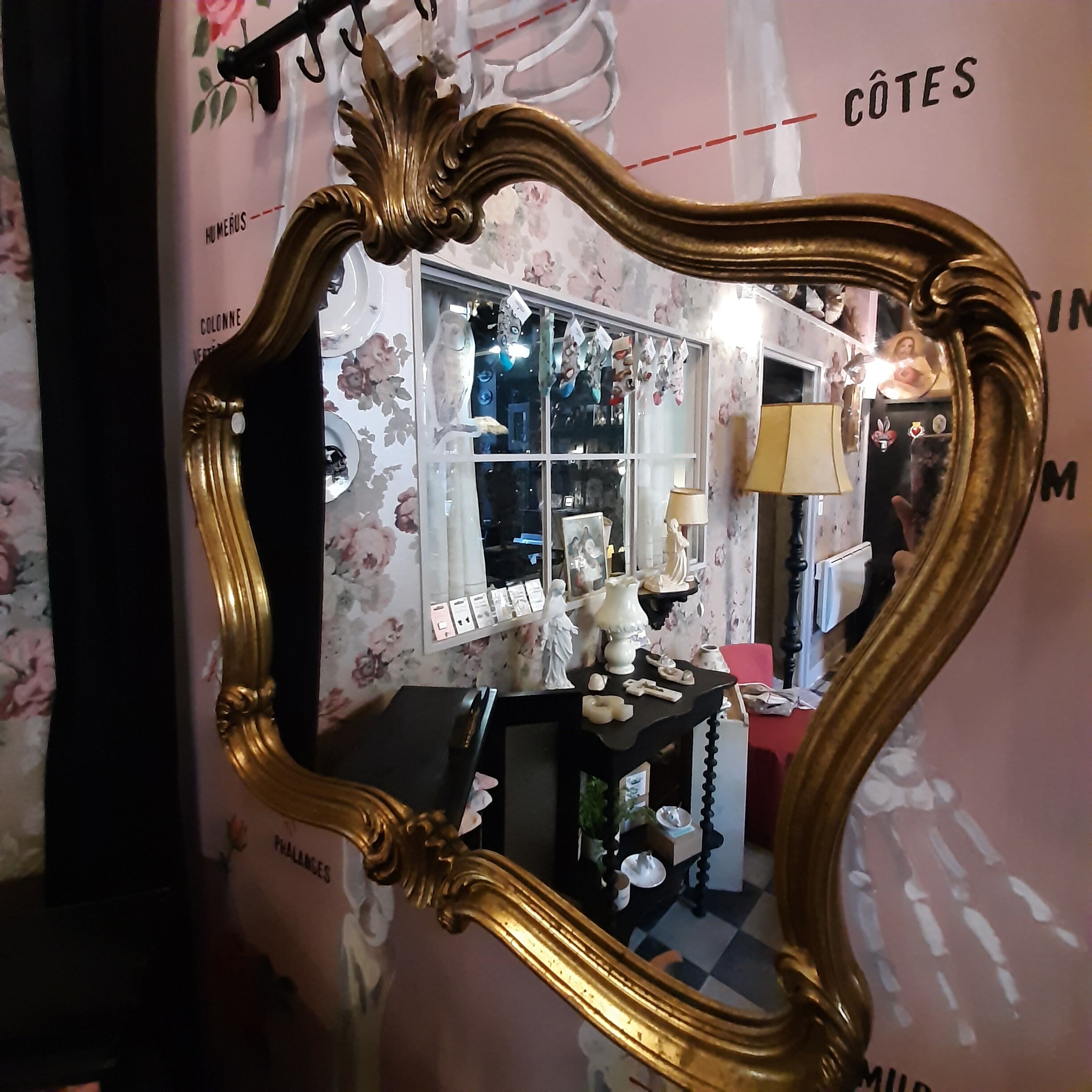 Miroir fin XIXe 77x69cm