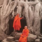 Framed photo "Buddhist children, Angkor"