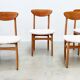 Ensemble de six chaises de salle à manger italiennes
