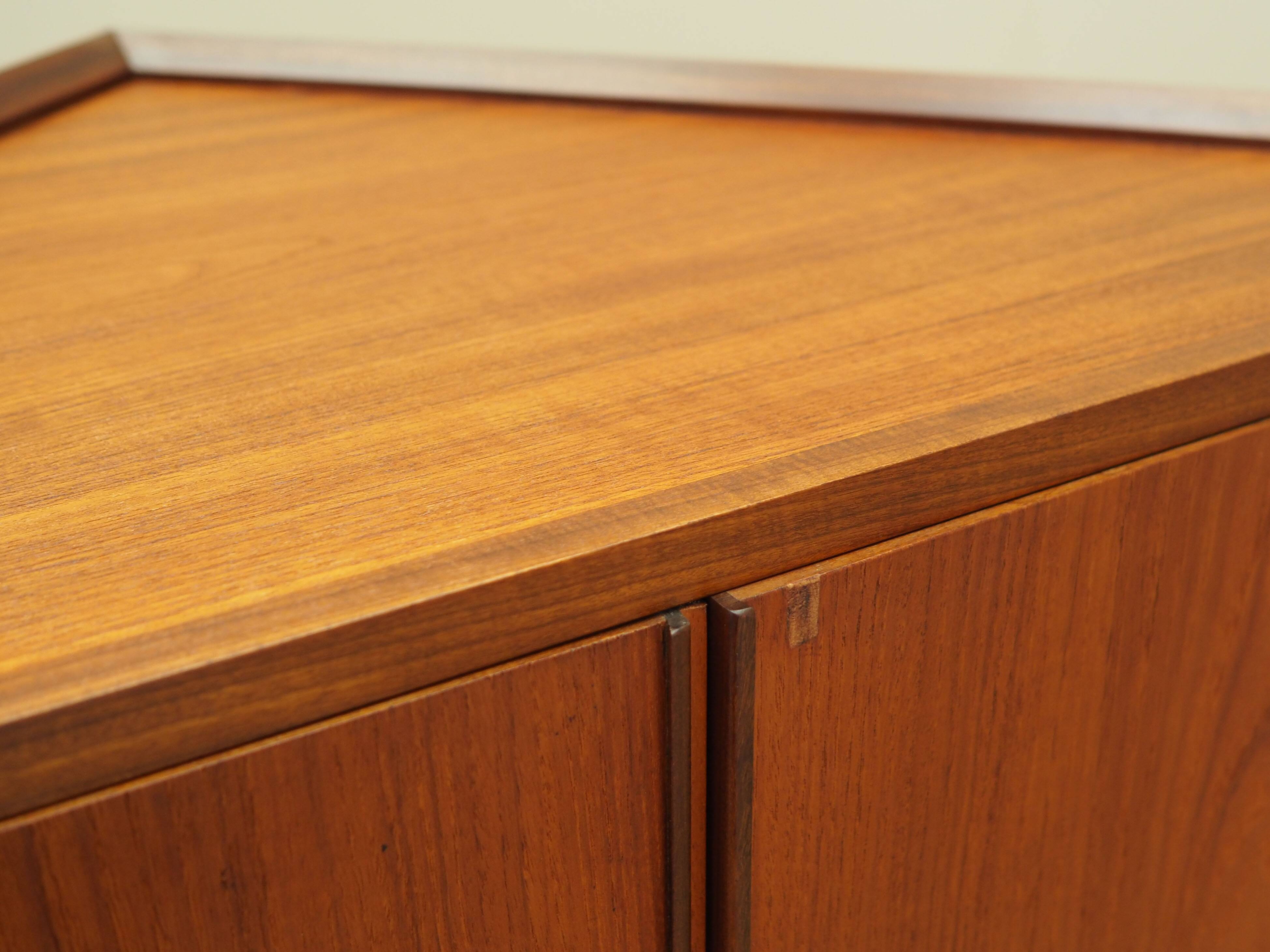 Teak corner cabinet, Danish design, 1970s, production: Denmark