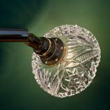 Vintage glass cut lampshade - tableware collection -